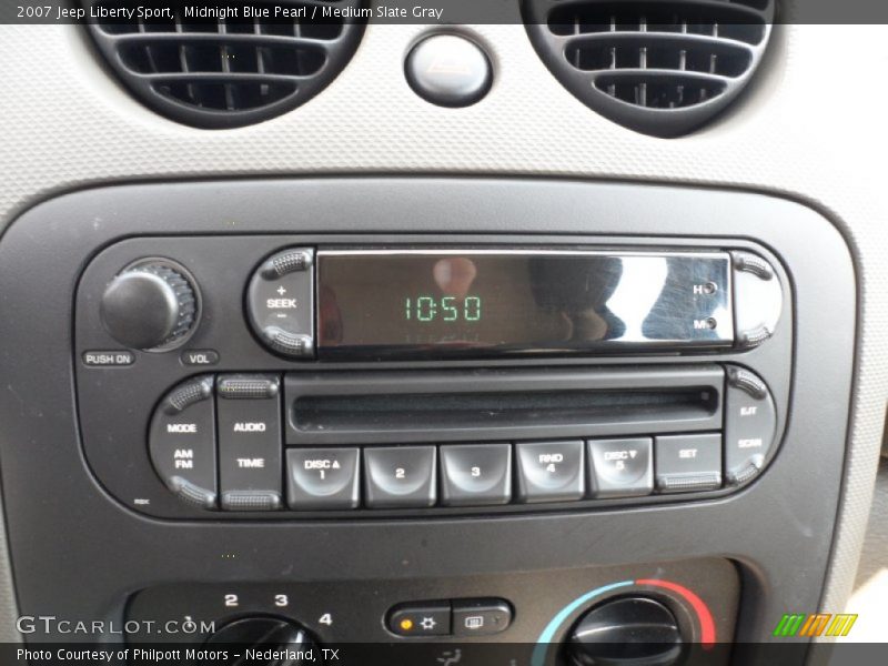 Midnight Blue Pearl / Medium Slate Gray 2007 Jeep Liberty Sport