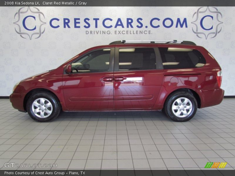 Claret Red Metallic / Gray 2008 Kia Sedona LX