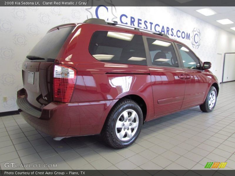 Claret Red Metallic / Gray 2008 Kia Sedona LX