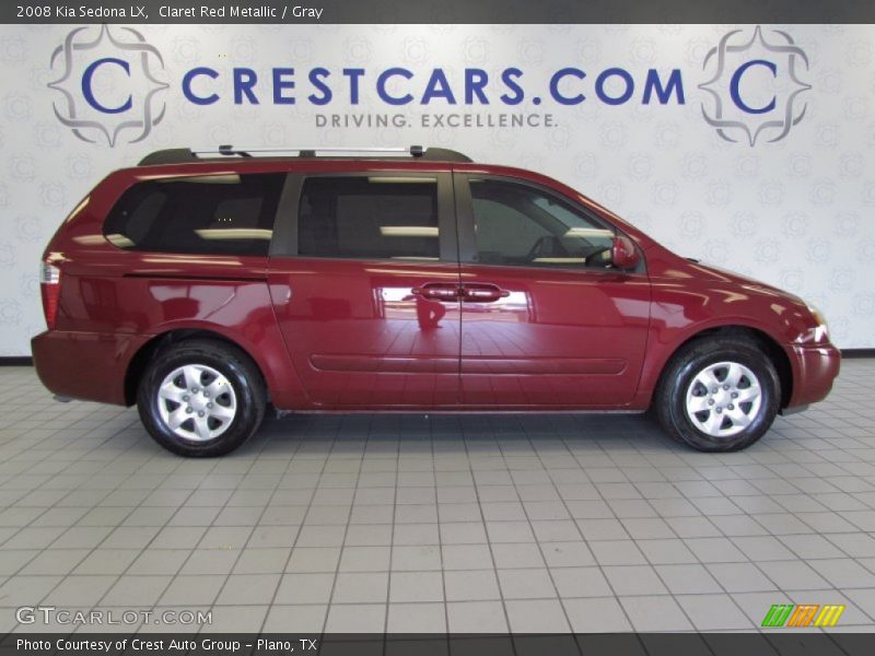 Claret Red Metallic / Gray 2008 Kia Sedona LX