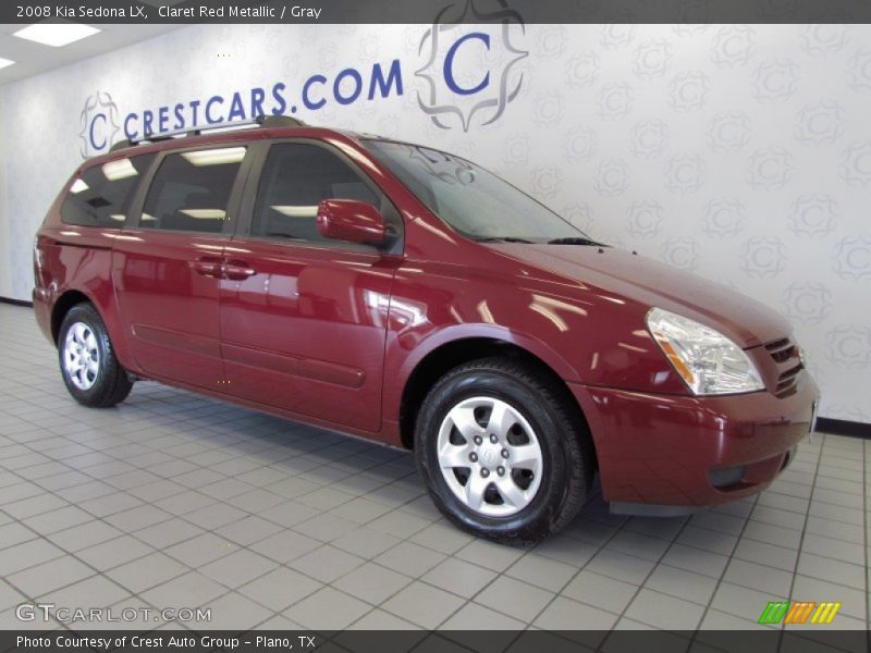 Claret Red Metallic / Gray 2008 Kia Sedona LX