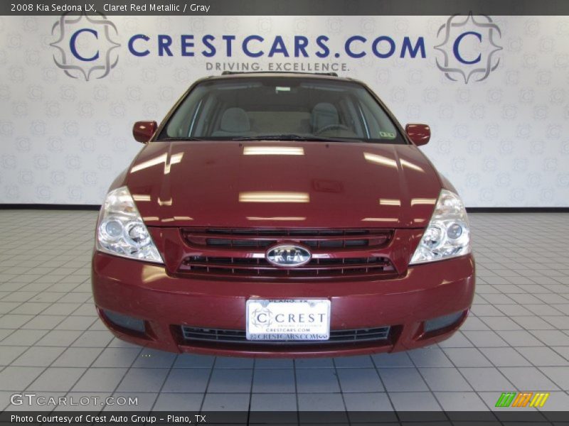 Claret Red Metallic / Gray 2008 Kia Sedona LX
