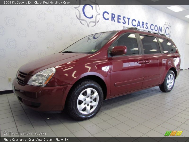 Claret Red Metallic / Gray 2008 Kia Sedona LX