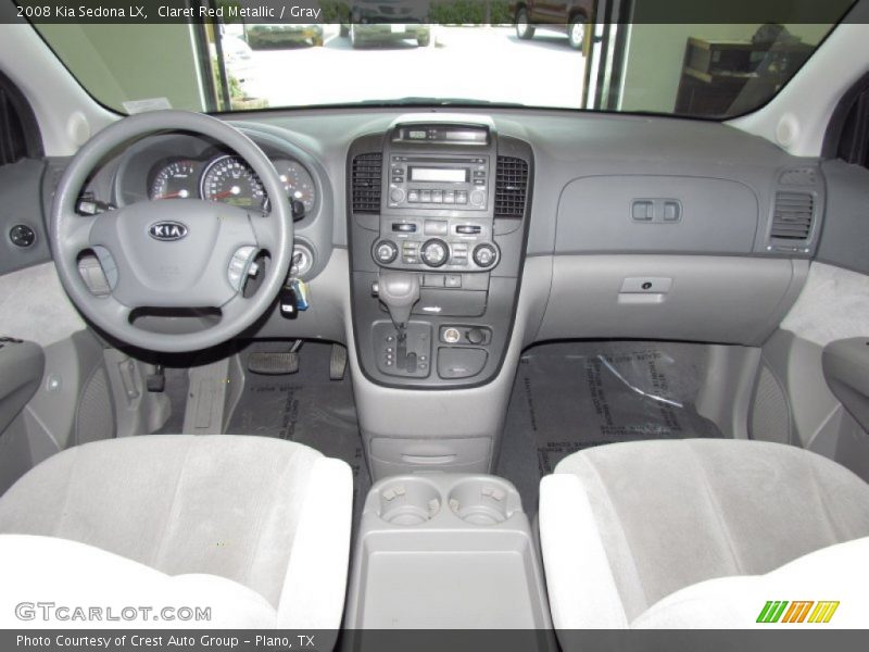 Claret Red Metallic / Gray 2008 Kia Sedona LX