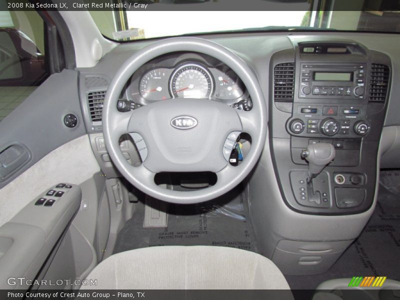 Claret Red Metallic / Gray 2008 Kia Sedona LX