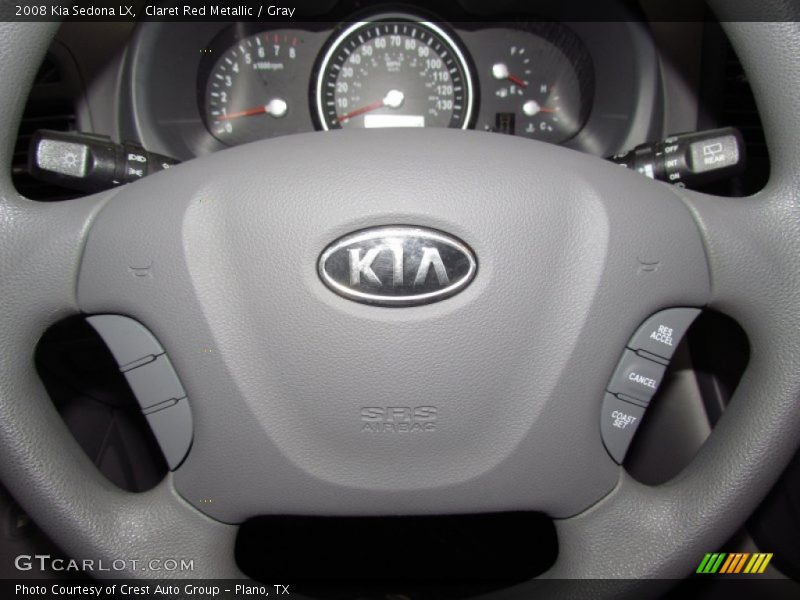 Claret Red Metallic / Gray 2008 Kia Sedona LX