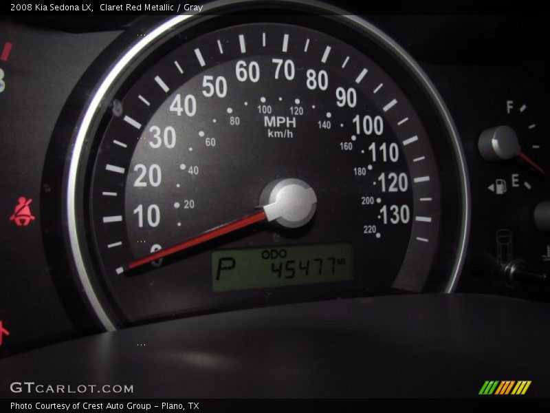 Claret Red Metallic / Gray 2008 Kia Sedona LX