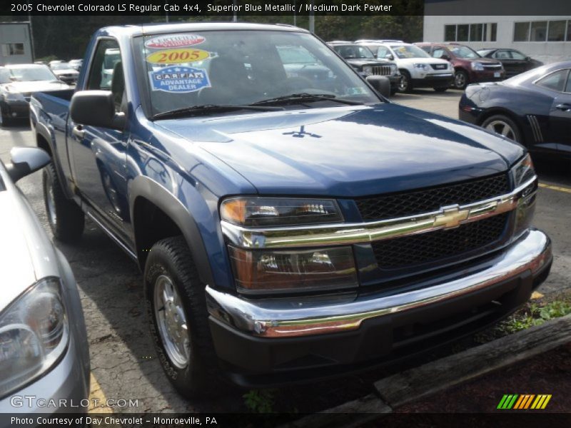 Superior Blue Metallic / Medium Dark Pewter 2005 Chevrolet Colorado LS Regular Cab 4x4