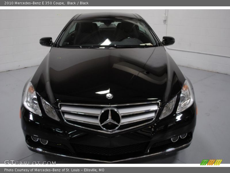 Black / Black 2010 Mercedes-Benz E 350 Coupe