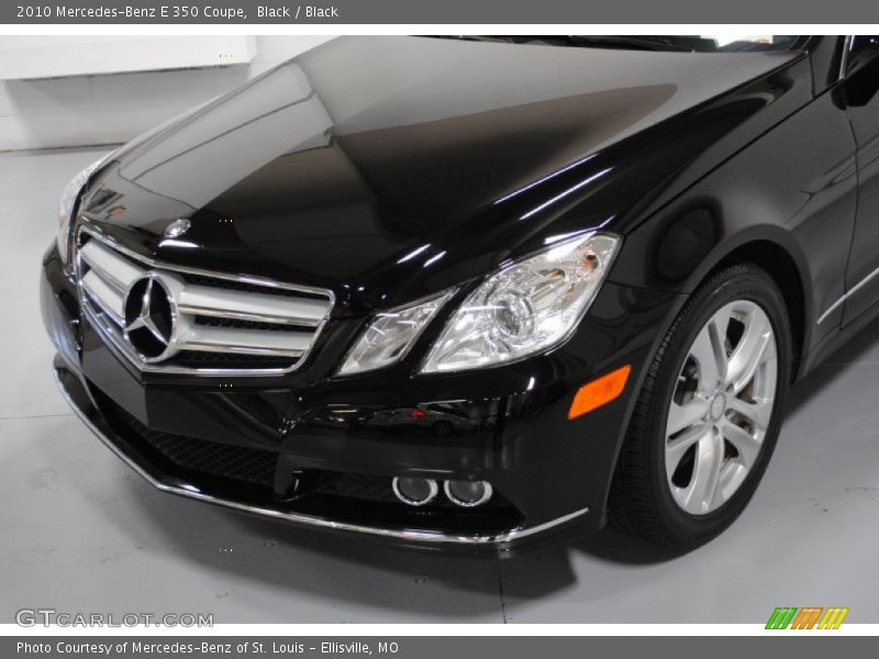 Black / Black 2010 Mercedes-Benz E 350 Coupe