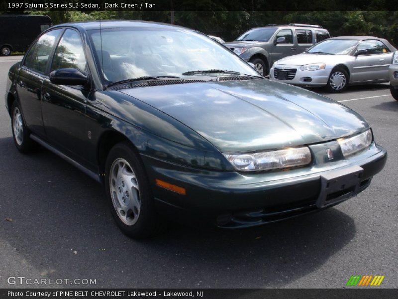 Dark Green / Tan 1997 Saturn S Series SL2 Sedan