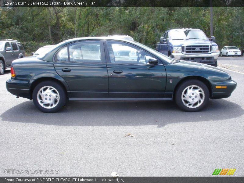 Dark Green / Tan 1997 Saturn S Series SL2 Sedan
