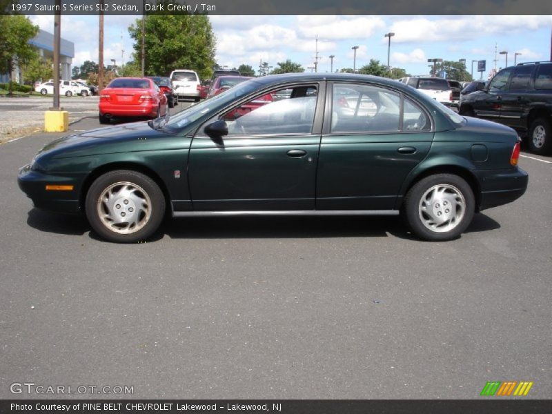 Dark Green / Tan 1997 Saturn S Series SL2 Sedan