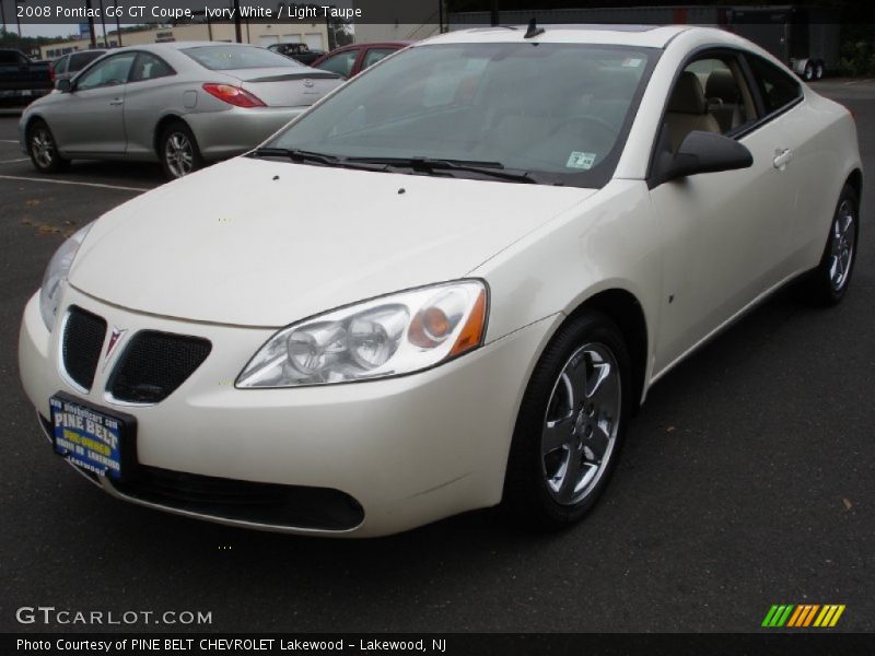 Ivory White / Light Taupe 2008 Pontiac G6 GT Coupe