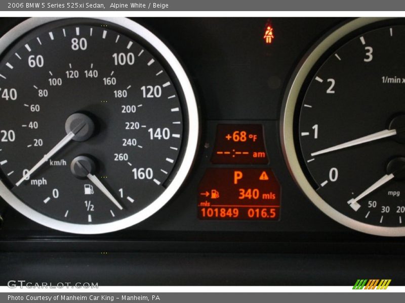 Alpine White / Beige 2006 BMW 5 Series 525xi Sedan