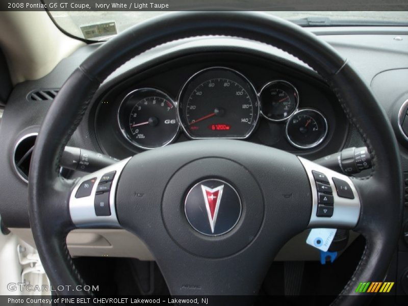 Ivory White / Light Taupe 2008 Pontiac G6 GT Coupe