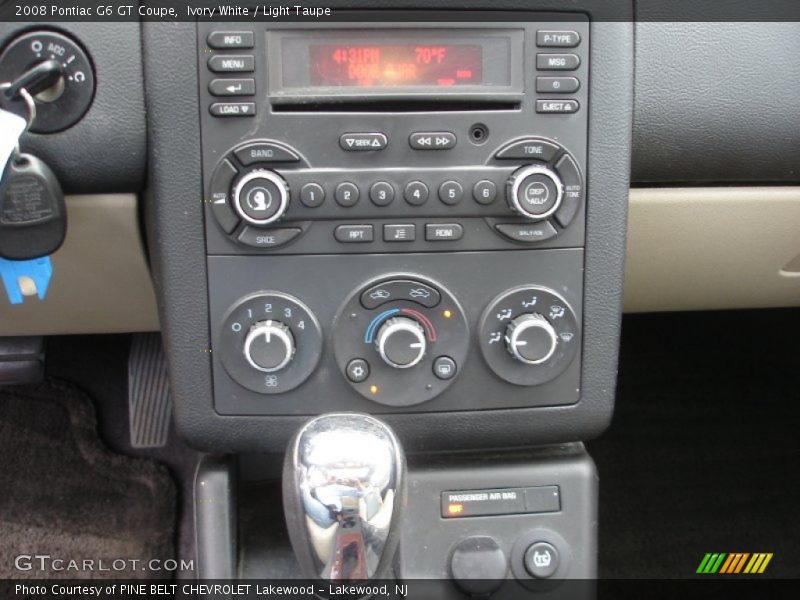Ivory White / Light Taupe 2008 Pontiac G6 GT Coupe
