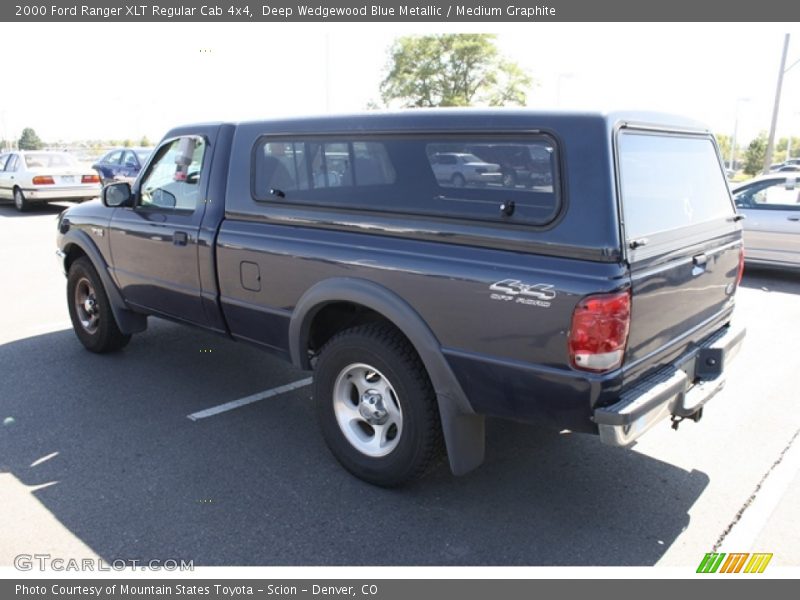 Deep Wedgewood Blue Metallic / Medium Graphite 2000 Ford Ranger XLT Regular Cab 4x4