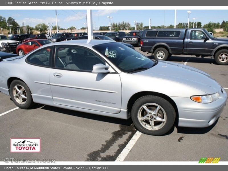 Silvermist Metallic / Graphite 2000 Pontiac Grand Prix GT Coupe