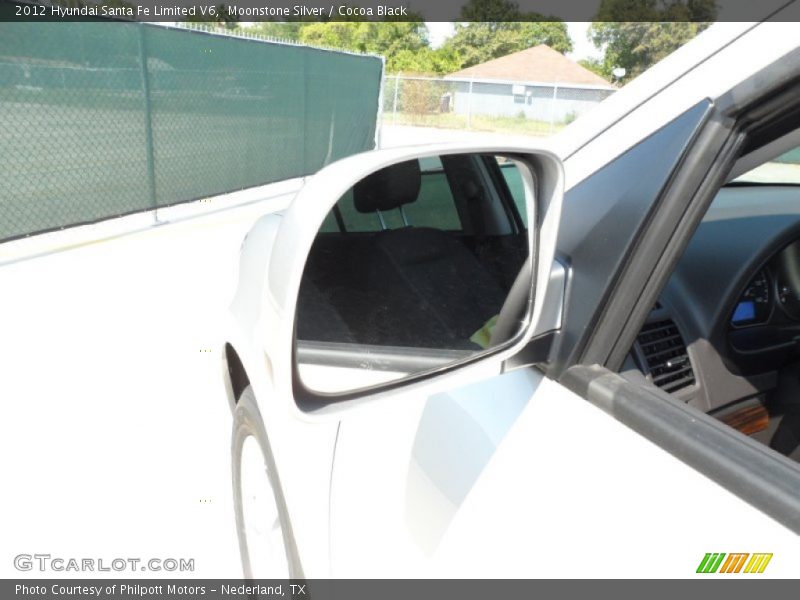 Moonstone Silver / Cocoa Black 2012 Hyundai Santa Fe Limited V6