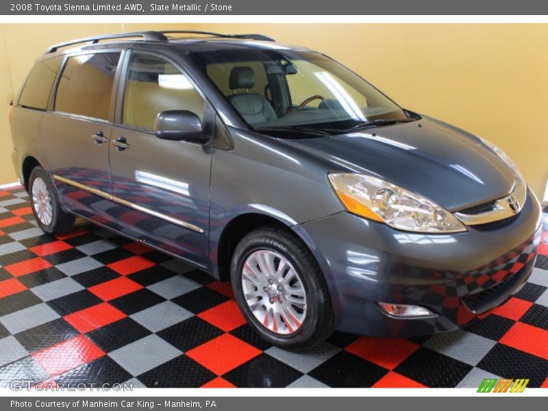 Slate Metallic / Stone 2008 Toyota Sienna Limited AWD