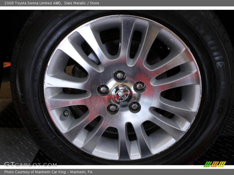 Slate Metallic / Stone 2008 Toyota Sienna Limited AWD