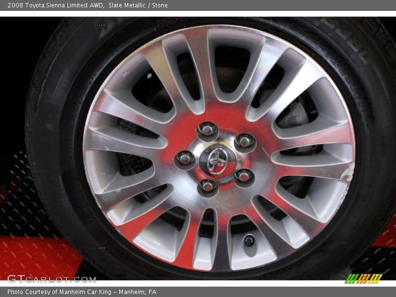 Slate Metallic / Stone 2008 Toyota Sienna Limited AWD
