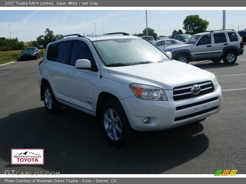 Super White / Ash Gray 2007 Toyota RAV4 Limited