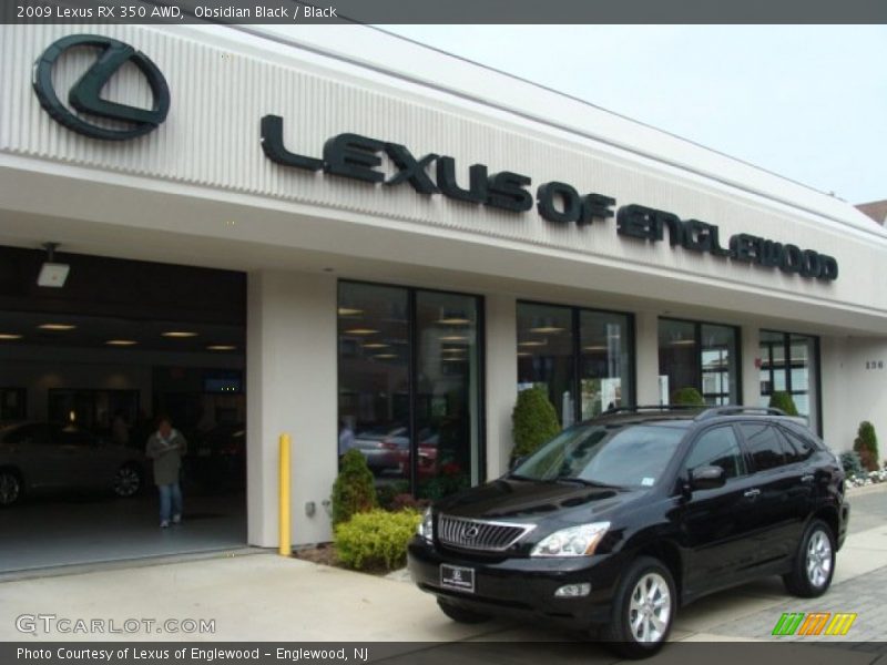 Obsidian Black / Black 2009 Lexus RX 350 AWD