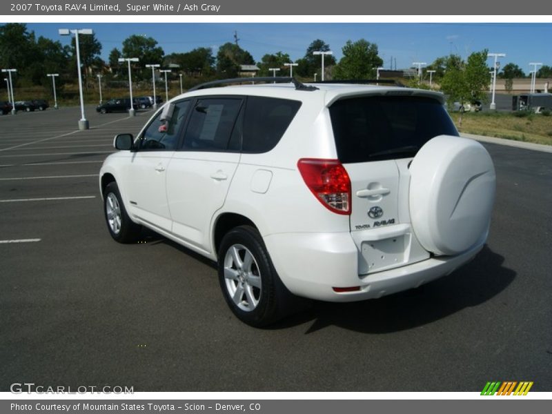 Super White / Ash Gray 2007 Toyota RAV4 Limited