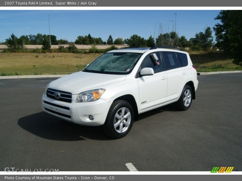 Super White / Ash Gray 2007 Toyota RAV4 Limited