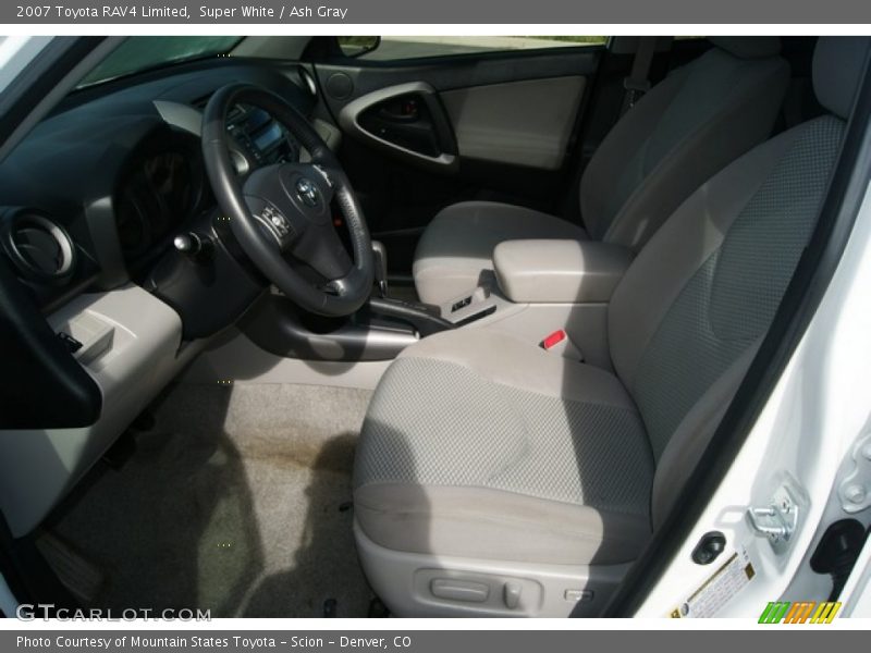 Super White / Ash Gray 2007 Toyota RAV4 Limited