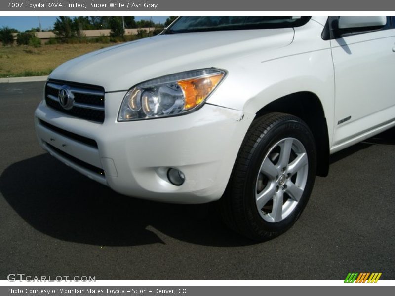 Super White / Ash Gray 2007 Toyota RAV4 Limited