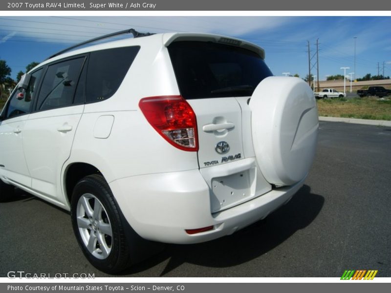 Super White / Ash Gray 2007 Toyota RAV4 Limited