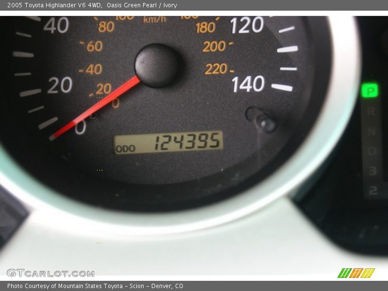 Oasis Green Pearl / Ivory 2005 Toyota Highlander V6 4WD
