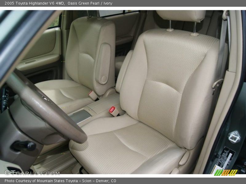 Oasis Green Pearl / Ivory 2005 Toyota Highlander V6 4WD