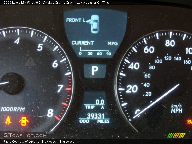 Smokey Granite Gray Mica / Alabaster Off White 2009 Lexus LS 460 L AWD