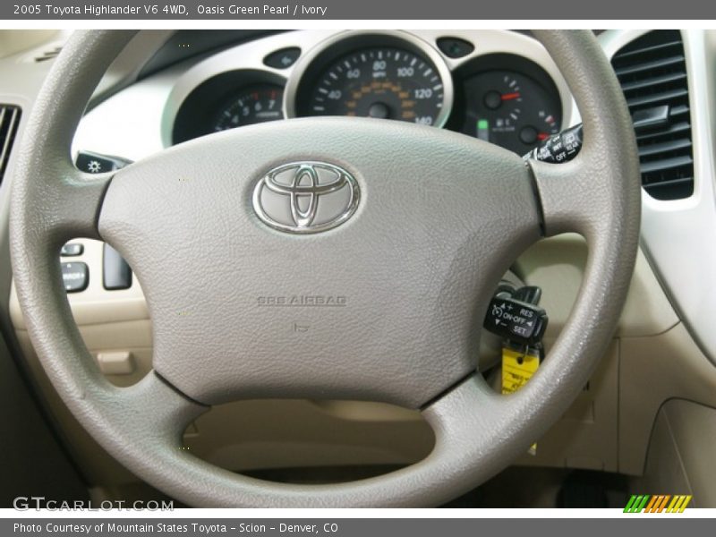 Oasis Green Pearl / Ivory 2005 Toyota Highlander V6 4WD