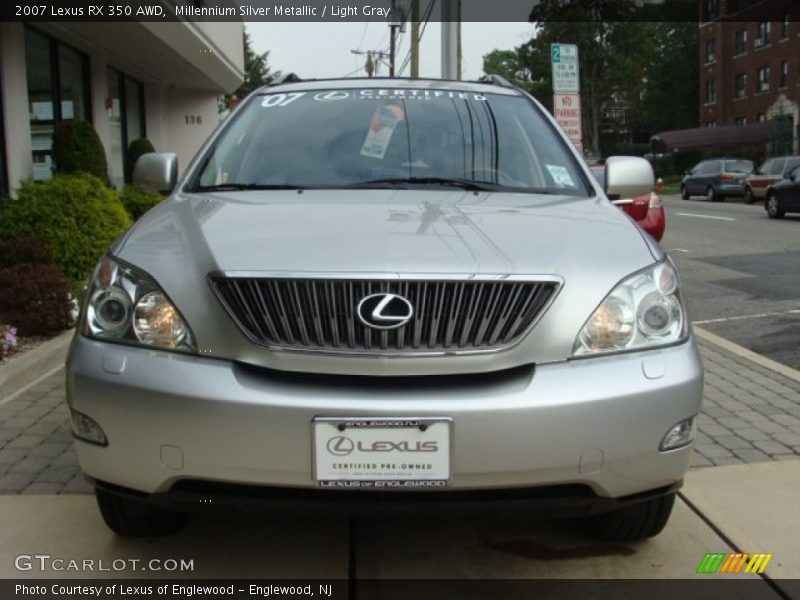 Millennium Silver Metallic / Light Gray 2007 Lexus RX 350 AWD