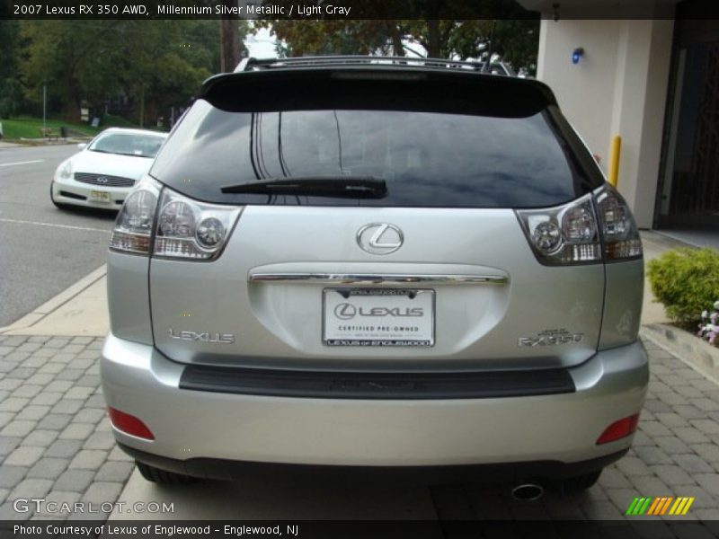Millennium Silver Metallic / Light Gray 2007 Lexus RX 350 AWD