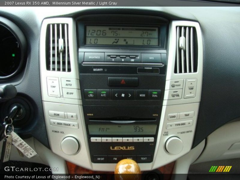 Millennium Silver Metallic / Light Gray 2007 Lexus RX 350 AWD