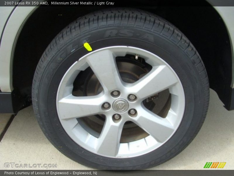 Millennium Silver Metallic / Light Gray 2007 Lexus RX 350 AWD