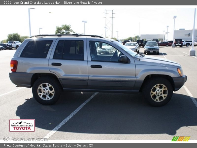 Silverstone Metallic / Agate 2001 Jeep Grand Cherokee Laredo 4x4