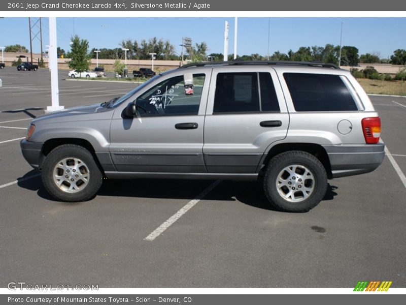 Silverstone Metallic / Agate 2001 Jeep Grand Cherokee Laredo 4x4