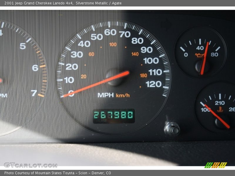 Silverstone Metallic / Agate 2001 Jeep Grand Cherokee Laredo 4x4