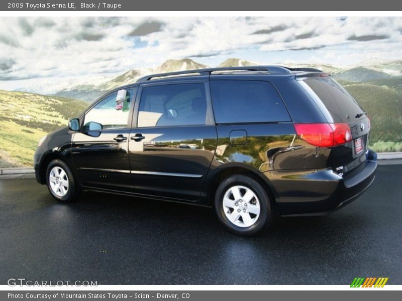Black / Taupe 2009 Toyota Sienna LE