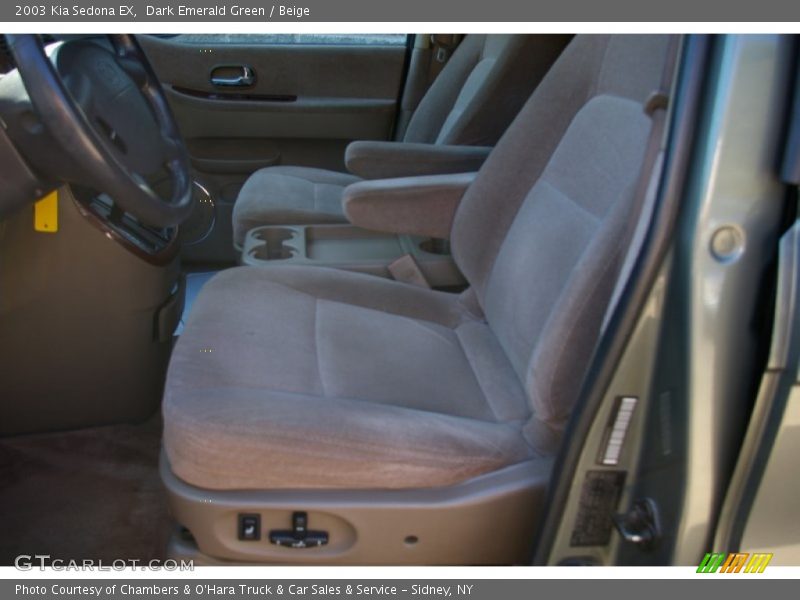 Dark Emerald Green / Beige 2003 Kia Sedona EX