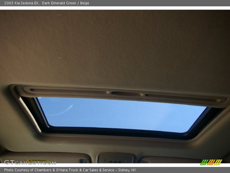 Dark Emerald Green / Beige 2003 Kia Sedona EX