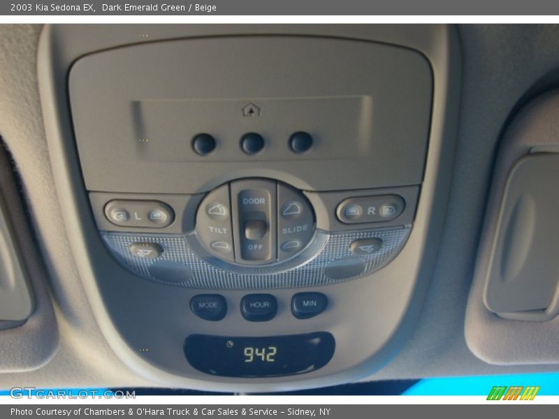 Dark Emerald Green / Beige 2003 Kia Sedona EX