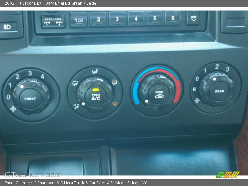 Dark Emerald Green / Beige 2003 Kia Sedona EX